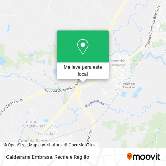 Caldeiraria Embrasa mapa