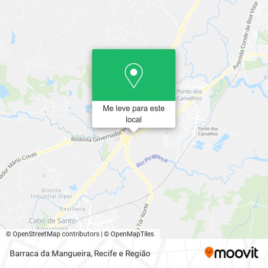 Barraca da Mangueira mapa
