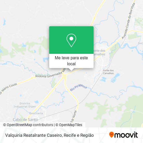 Valquiria Reatalrante Caseiro mapa