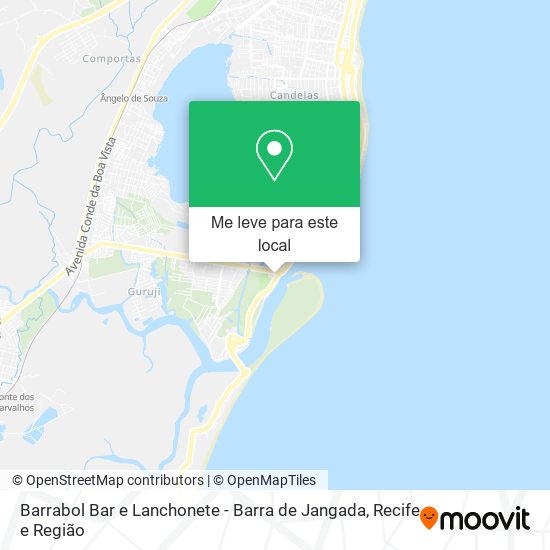 Barrabol Bar e Lanchonete - Barra de Jangada mapa