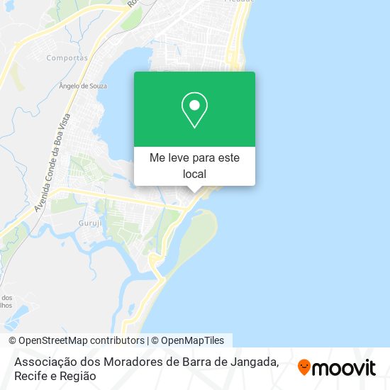 Associação dos Moradores de Barra de Jangada mapa