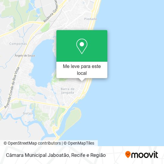 Câmara Municipal Jaboatão mapa