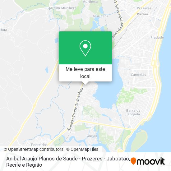 Anibal Araújo Planos de Saúde - Prazeres - Jaboatão mapa