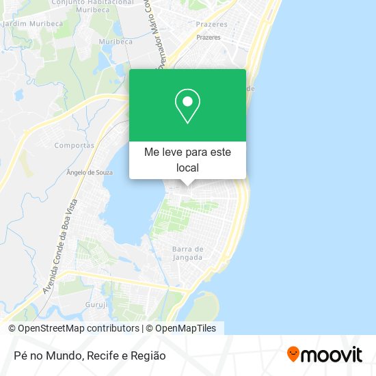 Pé no Mundo mapa