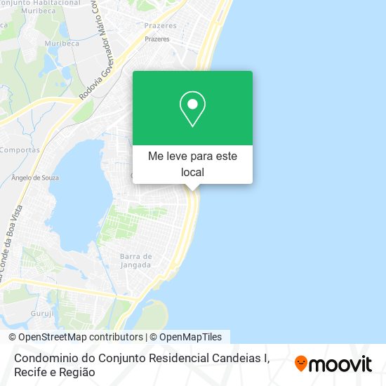 Condominio do Conjunto Residencial Candeias I mapa