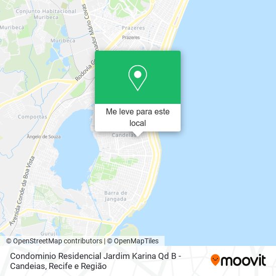 Condominio Residencial Jardim Karina Qd B - Candeias mapa