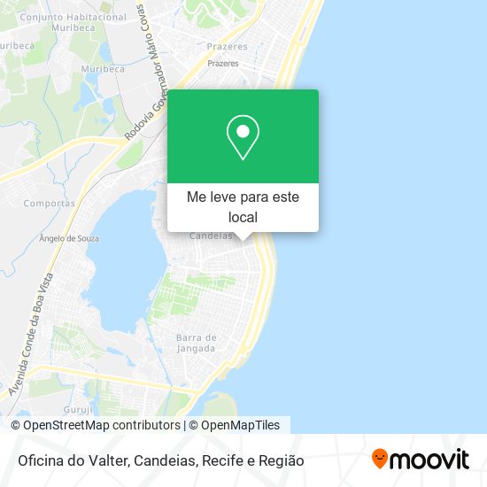 Oficina do Valter, Candeias mapa