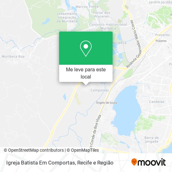 Igreja Batista Em Comportas mapa