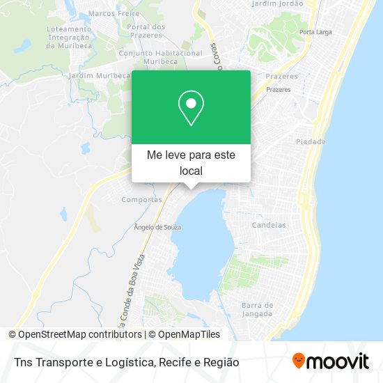 Tns Transporte e Logística mapa