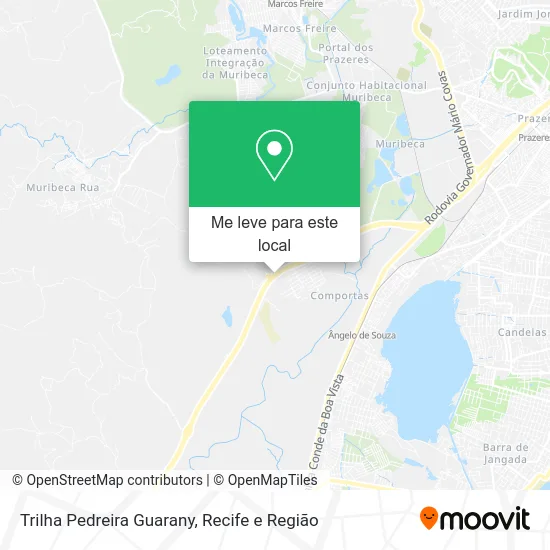 Trilha Pedreira Guarany mapa