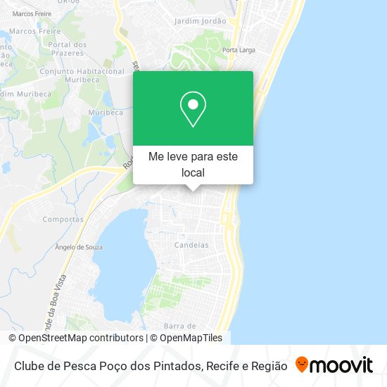 Clube de Pesca Poço dos Pintados mapa