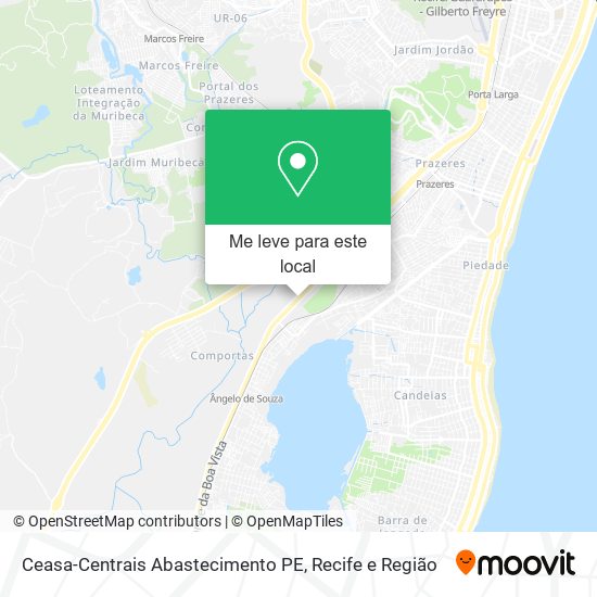 Ceasa-Centrais Abastecimento PE mapa