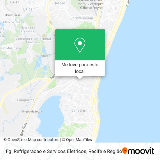 Fgl Refrigeracao e Servicos Eletricos mapa