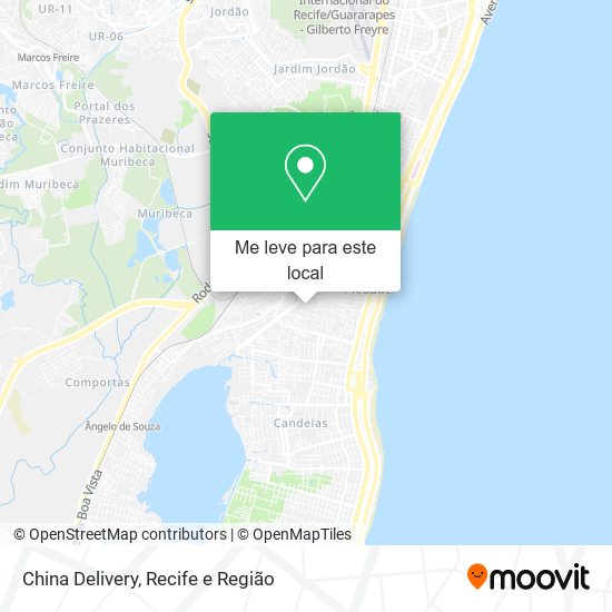 China Delivery mapa