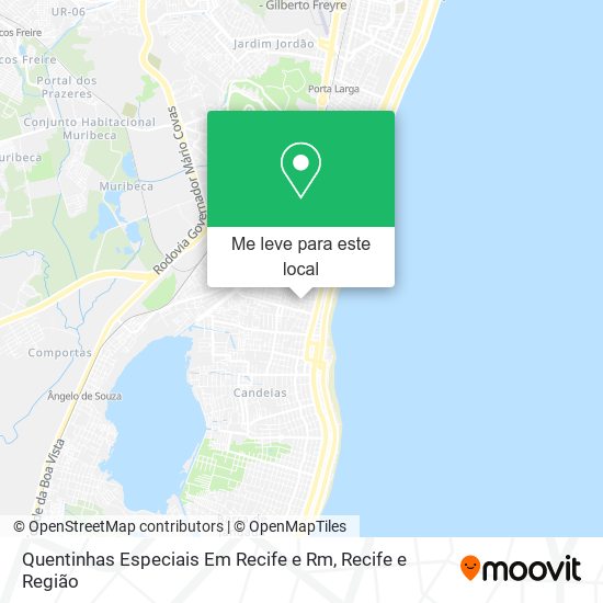 Quentinhas Especiais Em Recife e Rm mapa