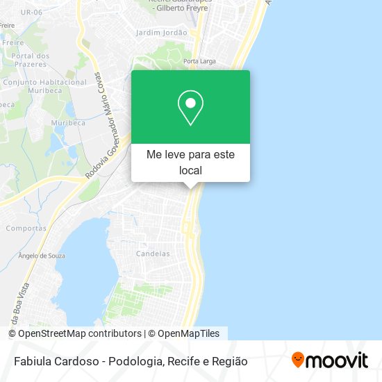 Fabiula Cardoso - Podologia mapa