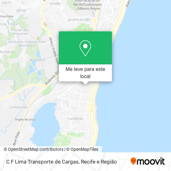 C F Lima Transporte de Cargas mapa