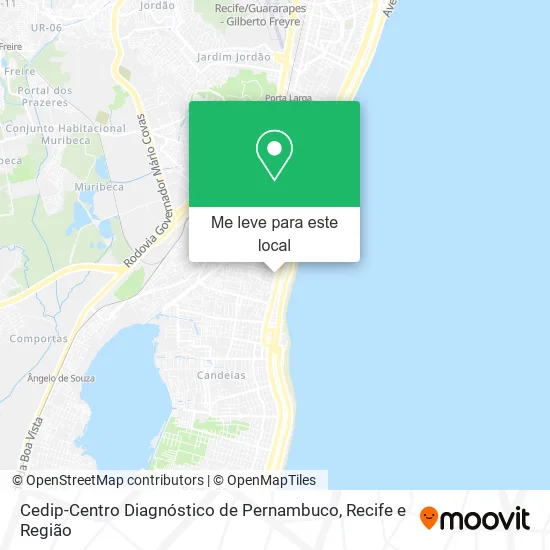 Cedip-Centro Diagnóstico de Pernambuco mapa