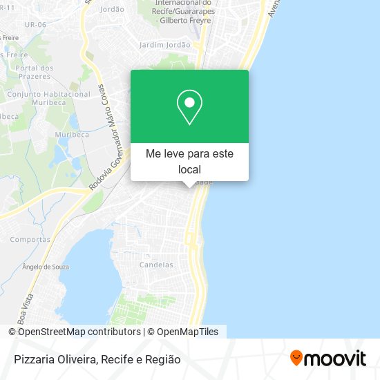 Pizzaria Oliveira mapa