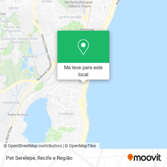 Pet Serelepe mapa