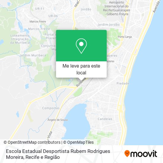 Escola Estadual Desportista Rubem Rodrigues Moreira mapa