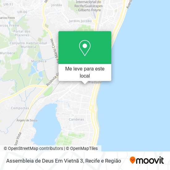 Assembleia de Deus Em Vietnã 3 mapa
