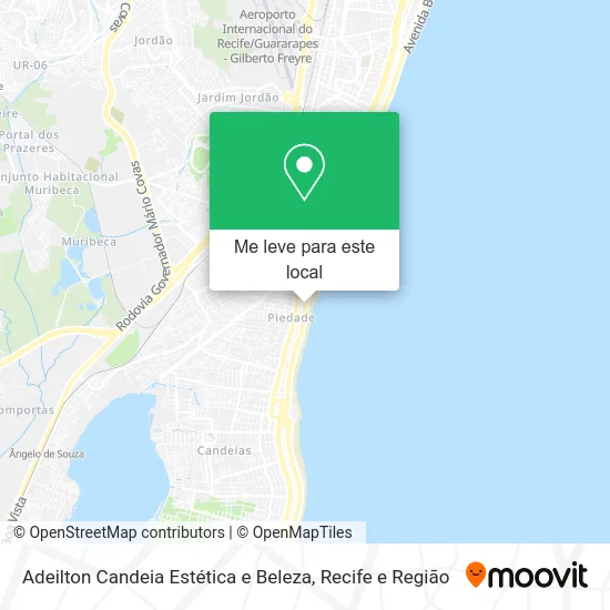 Adeilton Candeia Estética e Beleza mapa