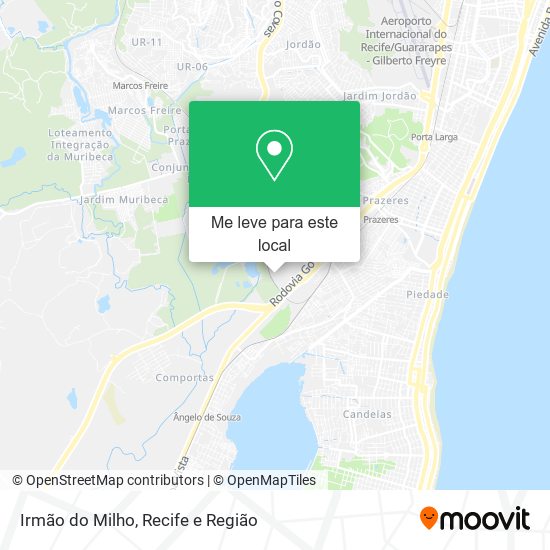 Irmão do Milho mapa