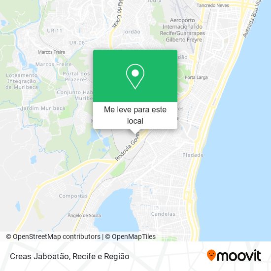 Creas Jaboatão mapa