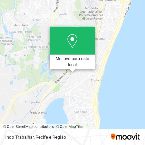 Indo Trabalhar mapa