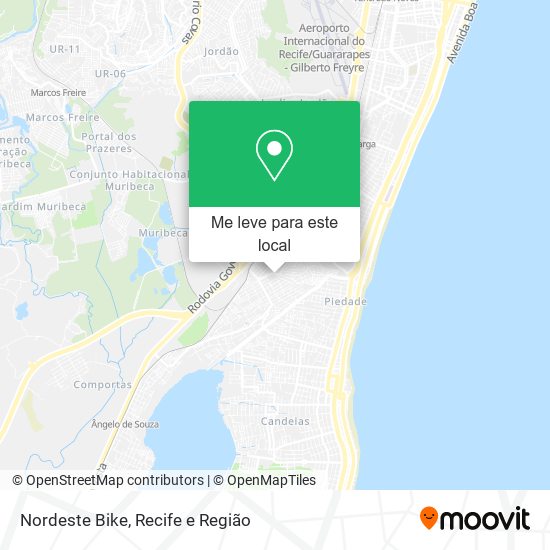 Nordeste Bike mapa