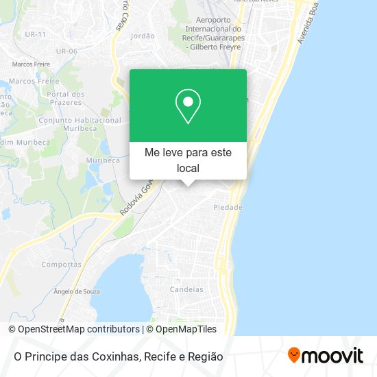 O Principe das Coxinhas mapa