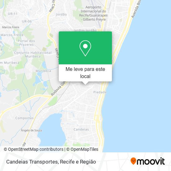 Candeias Transportes mapa