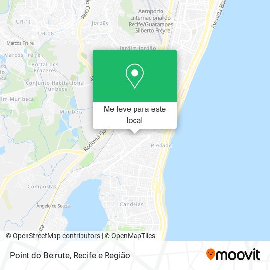 Point do Beirute mapa