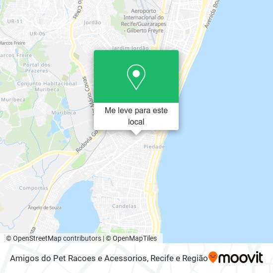 Amigos do Pet Racoes e Acessorios mapa