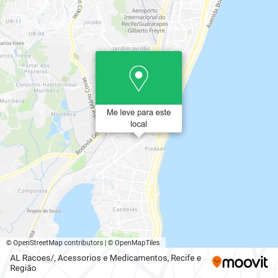 AL Racoes / , Acessorios e Medicamentos mapa