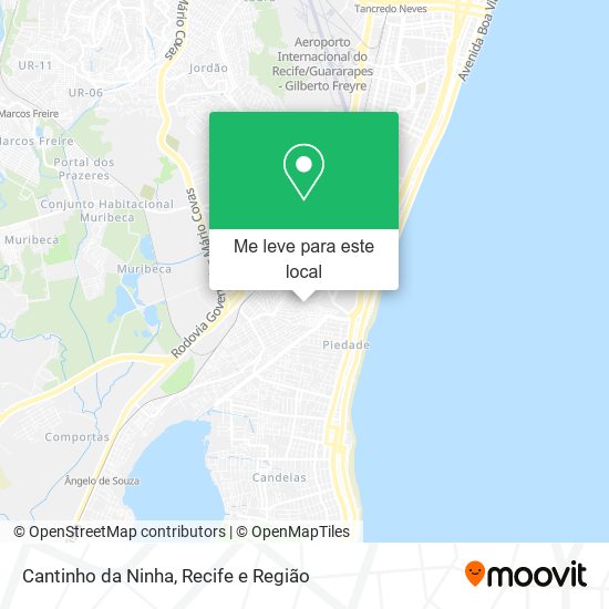 Cantinho da Ninha mapa