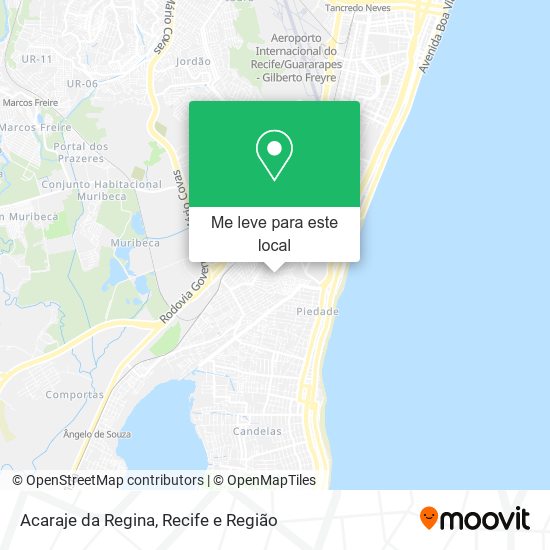 Acaraje da Regina mapa