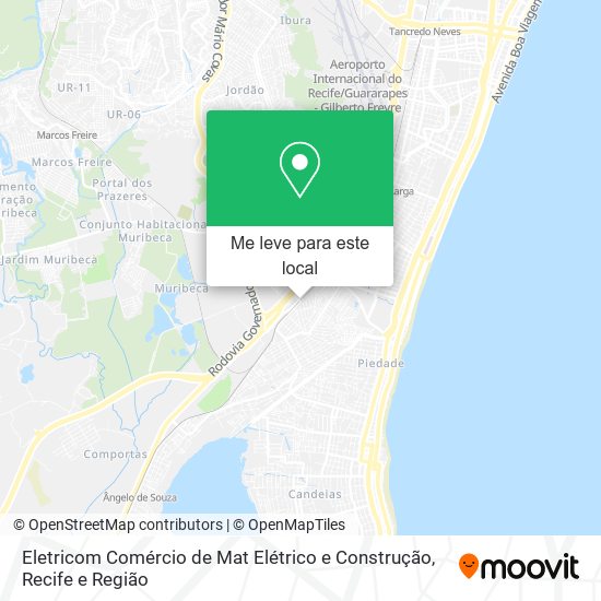 Eletricom Comércio de Mat Elétrico e Construção mapa