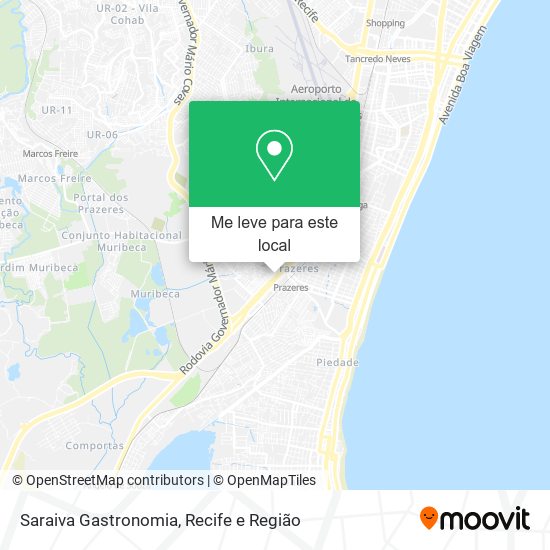 Saraiva Gastronomia mapa