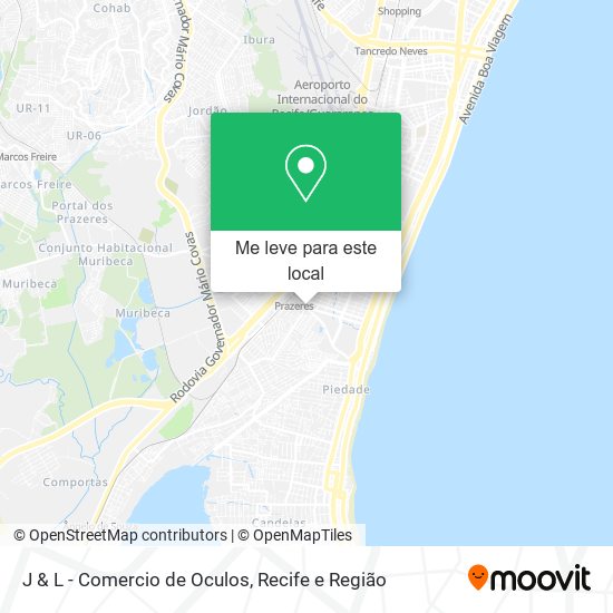 J & L - Comercio de Oculos mapa