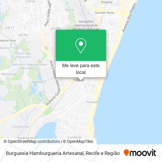 Burguesia Hamburgueria Artesanal mapa