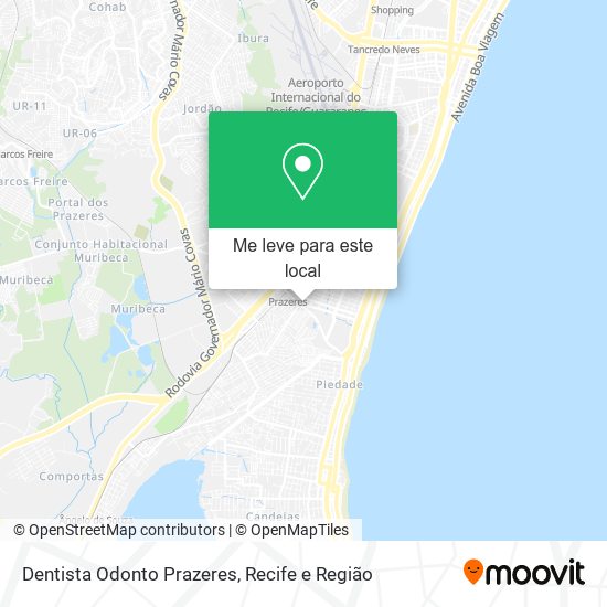 Dentista Odonto Prazeres mapa