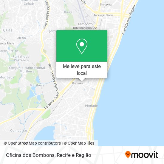 Oficina dos Bombons mapa