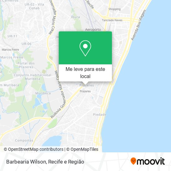 Barbearia Wilson mapa