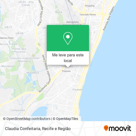 Claudia Confeitaria mapa