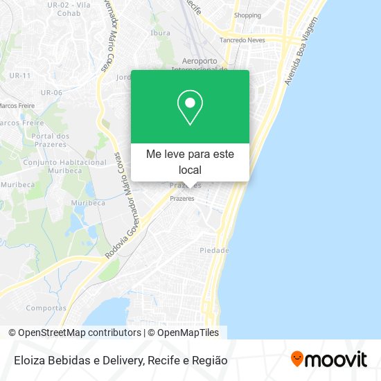 Eloiza Bebidas e Delivery mapa