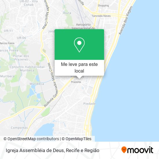 Igreja Assembléia de Deus mapa