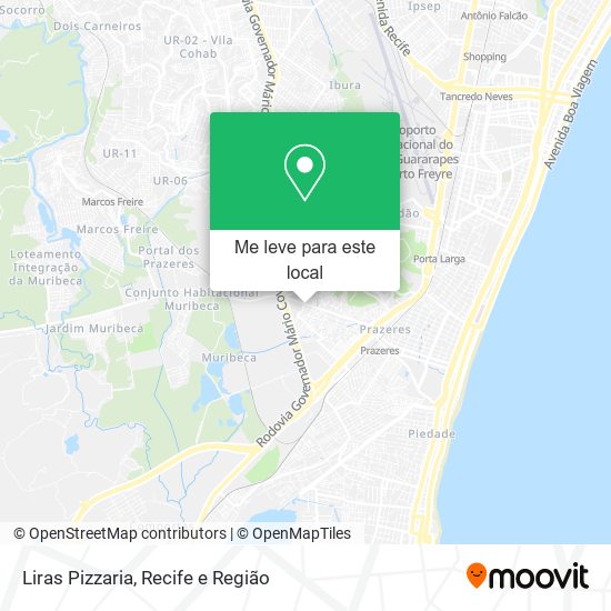 Liras Pizzaria mapa