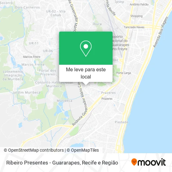 Ribeiro Presentes - Guararapes mapa